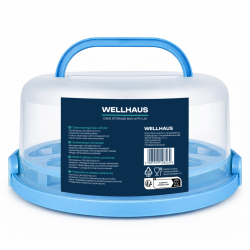 Pojemnik na ciasto QZ2025 niebieski 30x26,5x15,3 WELLHAUS