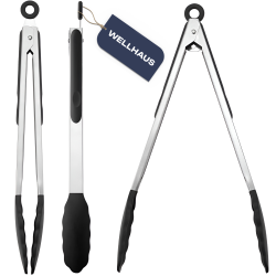 Szczypce kuchenne czarne WELLHAUS