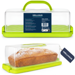 Pojemnik na ciasto QZ2022 zielony 36x16x13,3 cm WELLHAUS