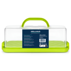 Pojemnik na ciasto QZ2022 zielony 36x16x13,3 cm WELLHAUS