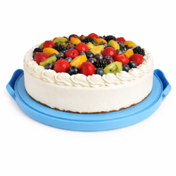 Pojemnik na ciasto QZ2025 niebieski 30x26,5x15,3 WELLHAUS