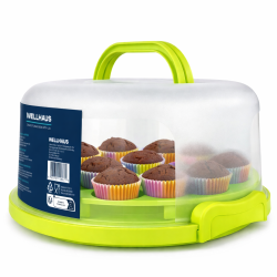 Pojemnik na ciasto QZ2025 zielony 30x26,5x15,3 cm WELLHAUS