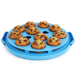 Pojemnik na ciasto QZ2025 niebieski 30x26,5x15,3 WELLHAUS