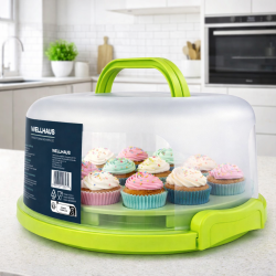 Pojemnik na ciasto QZ2025 zielony 30x26,5x15,3 cm WELLHAUS