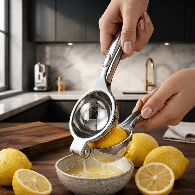 Wyciskacz do cytrusów ręczny stalowy WELLHAUS
