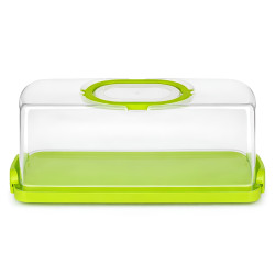 Pojemnik na ciasto QZ2022 zielony 36x16x13,3 cm WELLHAUS