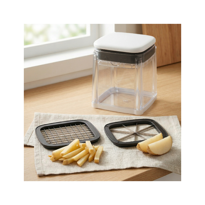 Pojemnik do krojenia frytek/warzyw z 2 ostrzami  B861-01 WELLHAUS