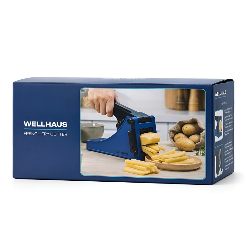 Krajalnica do frytek/warzyw granatowa WELLHAUS