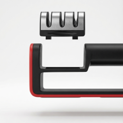 Ostrzałka do noży z 3 otworami czarna WELLHAUS