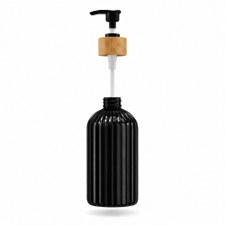 Butelka na mydło/szampon 500 ml czarna WELLHAUS