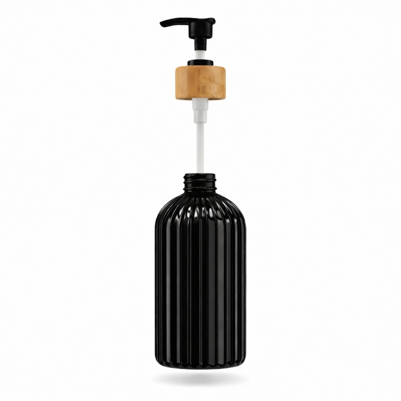 Butelka na mydło/szampon 500 ml czarna WELLHAUS