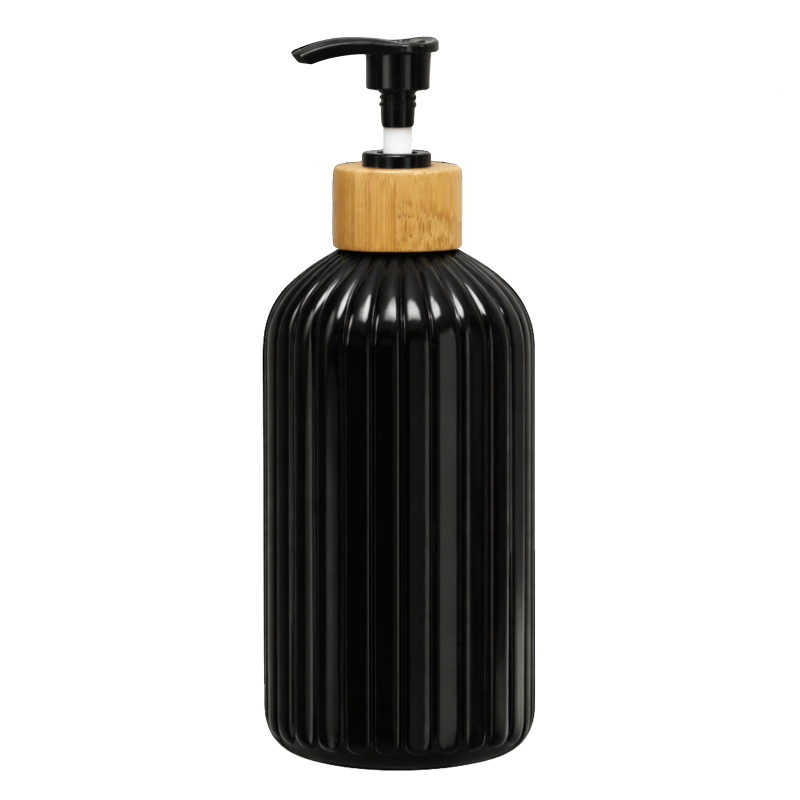 Butelka na mydło/szampon 500 ml czarna WELLHAUS
