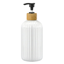 Butelka na mydło/szampon 500ml biała błyszcząca WELLHAUS