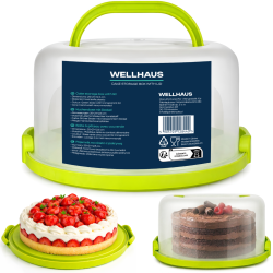 Pojemnik na ciasto QZ2018 zielony 25x21x12,5 cm WELLHAUS