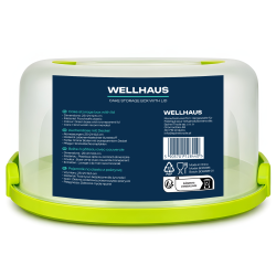 Pojemnik na ciasto QZ2018 zielony 25x21x12,5 cm WELLHAUS