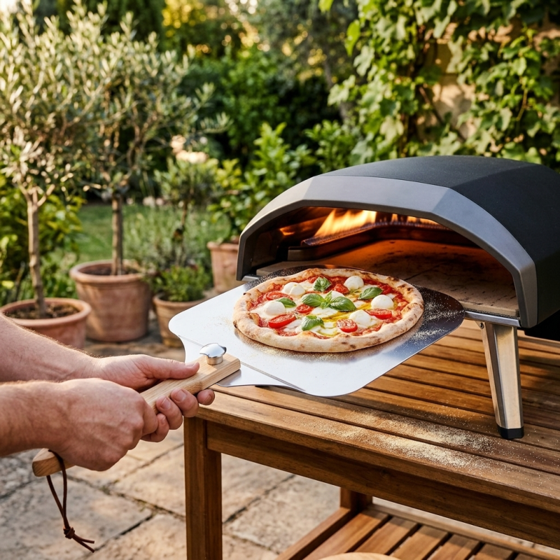 Łopatka do pizzy aluminiowa gładka (Typ C) WELLHAUS