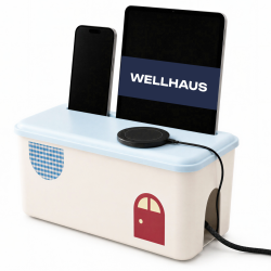 Organizer uniwersalny z pokrywką niebieski WELLHAUS