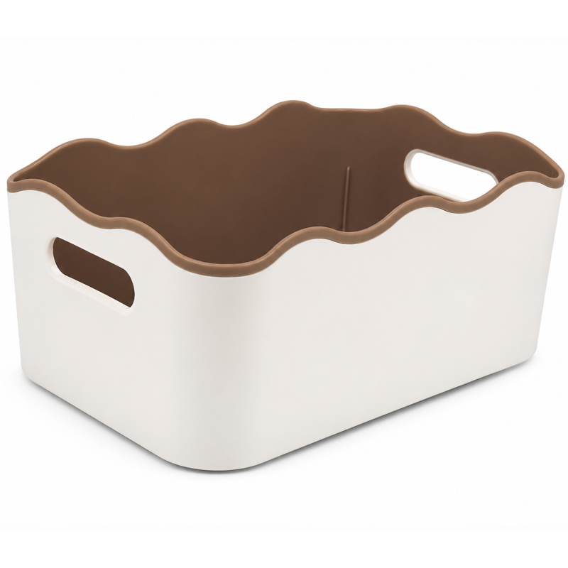 Uniwersalny organizer 19x3,6x8,6cm brązowy WELLHAUS