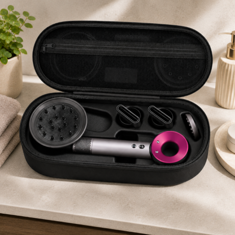 Podróżne etui na suszarki i akcesoria Dyson czarne WELLHAUS
