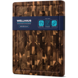 Deska kuchenna z drewna akacjowego 43x33x3cm WELLHAUS