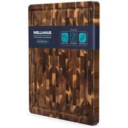 Deska kuchenna z drewna akacjowego 43x33x3cm WELLHAUS