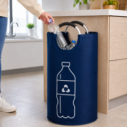Torba na butelki z nadrukiem 82L granatowa WELLHAUS