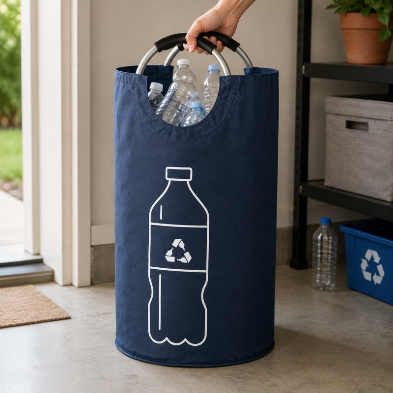Torba na butelki z nadrukiem 82L granatowa WELLHAUS
