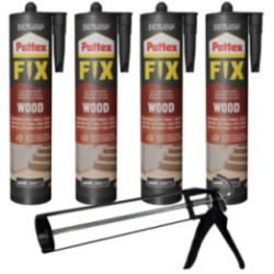 klej-montazowy-pattex-fix-drewno-400g-x4-pistolet-do-kartuszy
